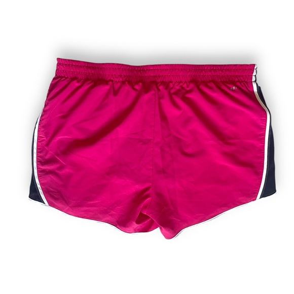 Nike Dri-FIT Women’s Size M Black and Pink Running Shorts  with Hidden Pockets - Picture 2 of 9